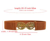 Vacation Modern Style Classic Style Flamingo Pu Leather Alloy Buckle Women's Leather Belts main image 2