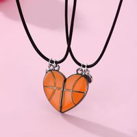 Wholesale Jewelry Casual Sports Basketball Football Alloy Pendant Necklace main image 7