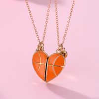 Wholesale Jewelry Casual Sports Basketball Football Alloy Pendant Necklace main image 8