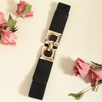 Vacation Modern Style Classic Style Solid Color Pu Leather Alloy Buckle Women's Leather Belts main image 4