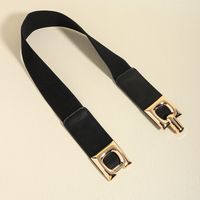 Vacation Modern Style Classic Style Solid Color Pu Leather Alloy Buckle Women's Leather Belts main image 5