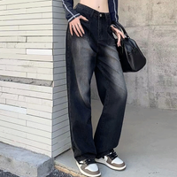 Women's Daily Street Casual Solid Color Full Length Jeans sku image 2