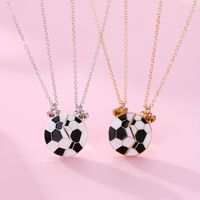 Wholesale Jewelry Casual Sports Basketball Football Alloy Pendant Necklace main image 3