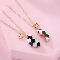 Wholesale Jewelry Casual Sports Basketball Football Alloy Pendant Necklace main image 6