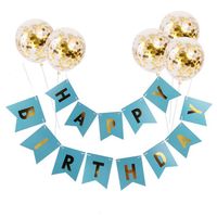 Cartoon Style Letter Paper Daily Party Banner Balloons main image 5