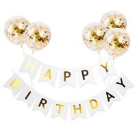 Cartoon Style Letter Paper Daily Party Banner Balloons main image 4