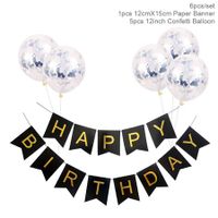 Cartoon Style Letter Paper Daily Party Banner Balloons sku image 6