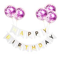 Cartoon Style Letter Paper Daily Party Banner Balloons sku image 12