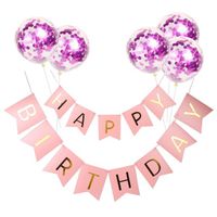 Cartoon Style Letter Paper Daily Party Banner Balloons sku image 14