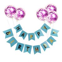 Cartoon Style Letter Paper Daily Party Banner Balloons sku image 13