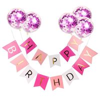 Cartoon Style Letter Paper Daily Party Banner Balloons sku image 15