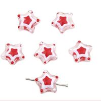 2 Pieces 13mm Hole 1~1.9mm Glass Star Beads sku image 5
