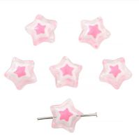 2 Pieces 13mm Hole 1~1.9mm Glass Star Beads sku image 8