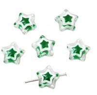 2 Pieces 13mm Hole 1~1.9mm Glass Star Beads sku image 9
