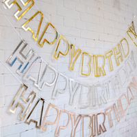 Birthday Cute Letter Paper Holiday Party Banner main image 3