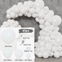 Simple Style Solid Color Emulsion Daily Party Balloons sku image 1