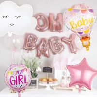 Birthday Cute Clouds Letter Aluminum Film Daily Birthday Festival Balloons main image 5