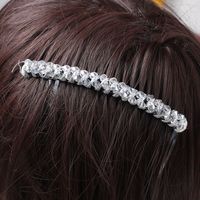 Femmes Style Simple Géométrique Plastique Strass Insert Peigne main image 4