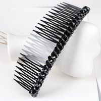 Women's Simple Style Geometric Plastic Rhinestones Insert Comb sku image 6