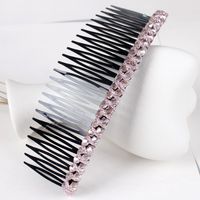 Women's Simple Style Geometric Plastic Rhinestones Insert Comb sku image 10