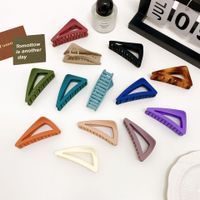 Women's Simple Style Triangle Plastic Hair Claws main image 5