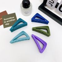 Women's Simple Style Triangle Plastic Hair Claws main image 4