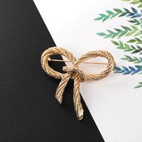 Simple Style Bow Knot Alloy Plating Women's Brooches main image 4