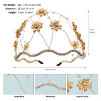 Women's Elegant Flower Artificial Crystal Rhinestones Hair Band sku image 3