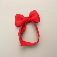 Kid's Cute Sweet Solid Color Cloth Hair Band sku image 1