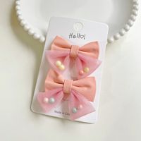 Women's Sweet Simple Style Bow Knot Gauze Hair Clip main image 5