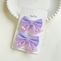 Women's Sweet Simple Style Bow Knot Gauze Hair Clip main image 4