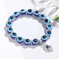 Casual Devil's Eye Hand Of Fatima Beaded Knitting Unisex Bracelets main image 1