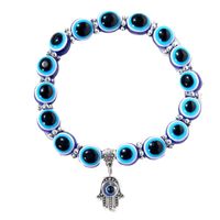 Casual Devil's Eye Hand Of Fatima Beaded Knitting Unisex Bracelets main image 3