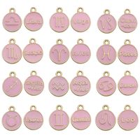 A Pack Of 12 Simple Style Constellation Alloy Enamel Jewelry Accessories sku image 3
