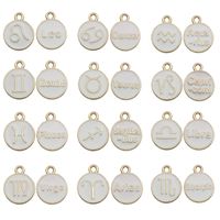 A Pack Of 12 Simple Style Constellation Alloy Enamel Jewelry Accessories sku image 1