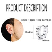 1 Piece Punk Geometric Plating Stainless Steel Ear Studs main image 2