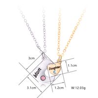 Cute Letter Moon Heart Shape Alloy Plating Mother'S Day Unisex Pendant Necklace main image 2