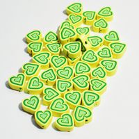 100 PCS/Package Soft Clay Heart Shape Beads sku image 3