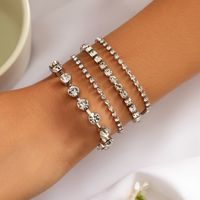 Lady Heart Shape Imitation Pearl Alloy Wholesale Bracelets main image 5