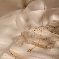 Ig-stil Vintage-stil Einfacher Stil Einfarbig Sterling Silber Perlen Überzug 18 Karat Vergoldet Weißgold Plattiert Halskette main image 4
