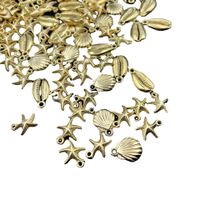 50 Simple Style Starfish Shell Ccb Plating Pendant Jewelry Accessories main image 4