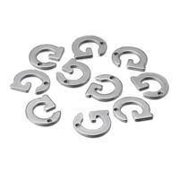 50 Pcs/package Simple Style Letter Stainless Steel Pendant Jewelry Accessories sku image 7