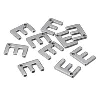 50 Pcs/package Simple Style Letter Stainless Steel Pendant Jewelry Accessories sku image 5