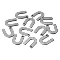 50 Pcs/package Simple Style Letter Stainless Steel Pendant Jewelry Accessories sku image 21