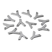50 Pcs/package Simple Style Letter Stainless Steel Pendant Jewelry Accessories sku image 25