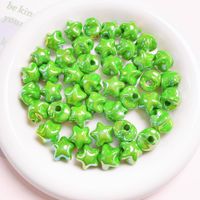 10 Pcs/package Ig Style Simple Style Pentagram Plastic Plating Beads Jewelry Accessories sku image 13