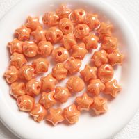10 Pièces/paquet Style Ig Style Simple Pentacle Plastique Placage Perles Bijoux Accessoires sku image 19