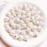 10 Pièces/paquet Style Ig Style Simple Pentacle Plastique Placage Perles Bijoux Accessoires sku image 16