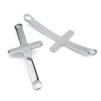 10 PCS/Package Stainless Steel Cross Simple Style main image 4