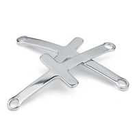 10 PCS/Package Stainless Steel Cross Simple Style main image 2